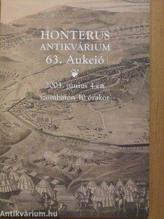 Honterus Antikvárium 63. Aukció