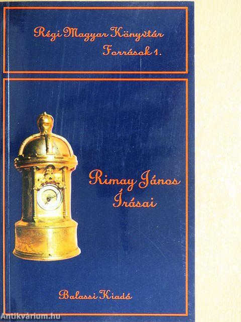 Rimay János írásai