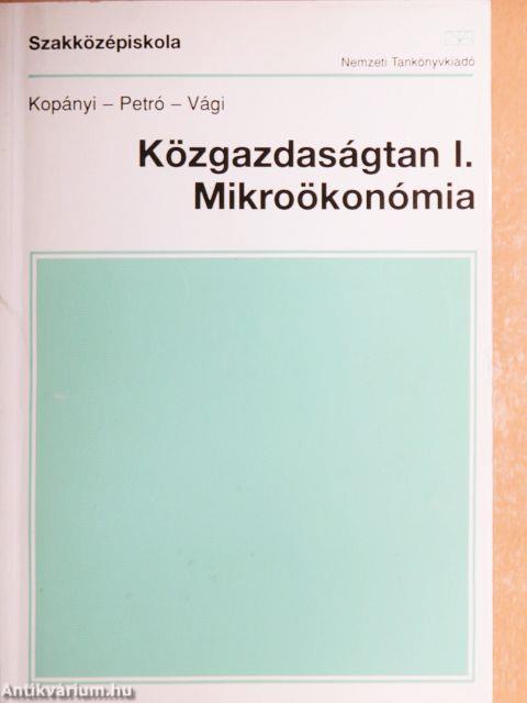 Közgazdaságtan I.
