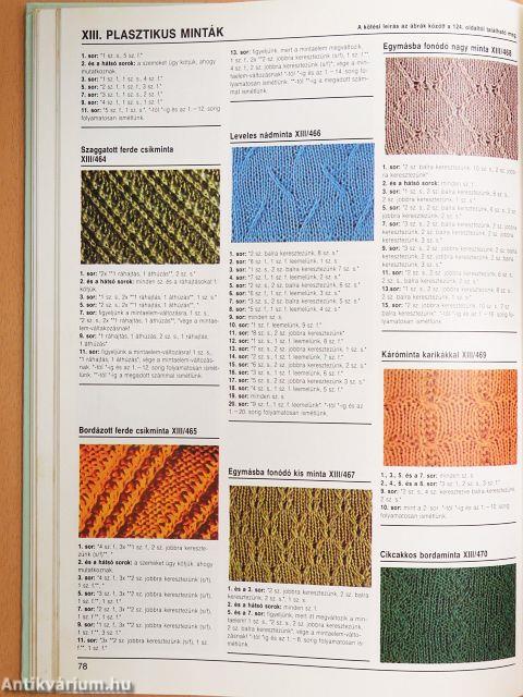 500 új kötésminta