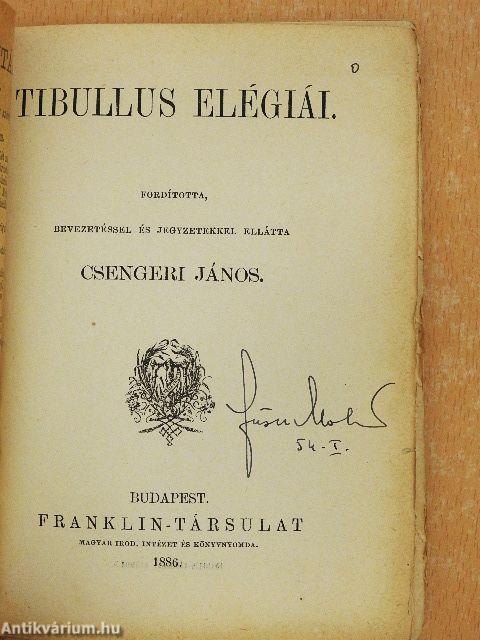 Tibullus elégiái