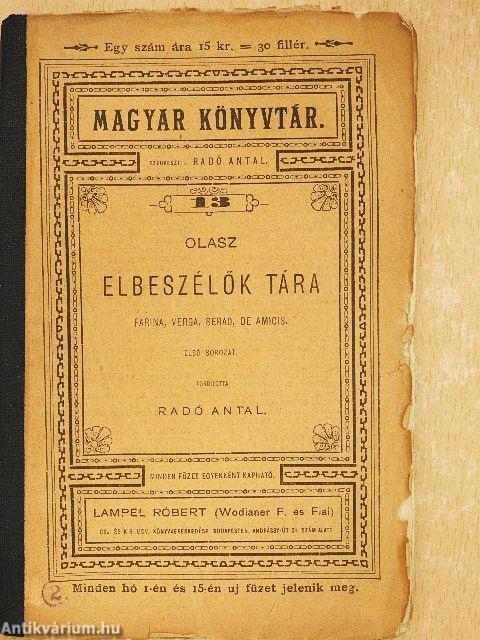 Olasz elbeszélők tára I-II.