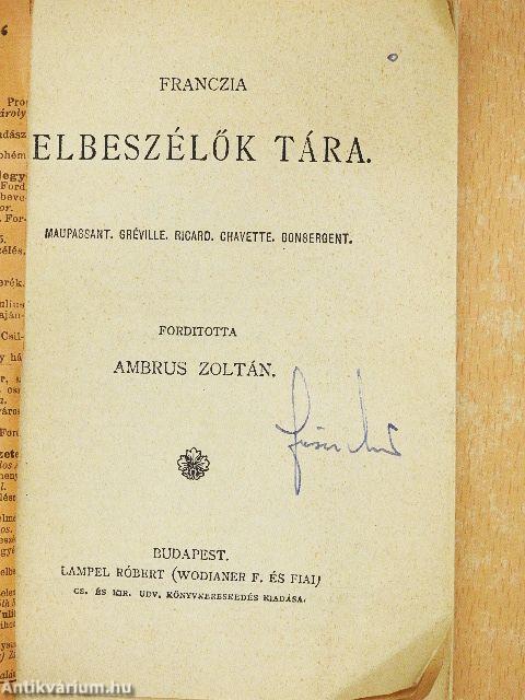 Franczia elbeszélők tára