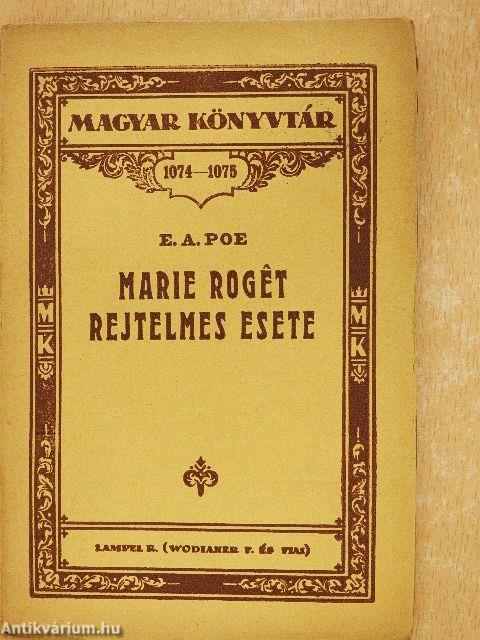 Marie Rogét rejtelmes esete