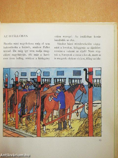 Sárga csikó, csengő rajta