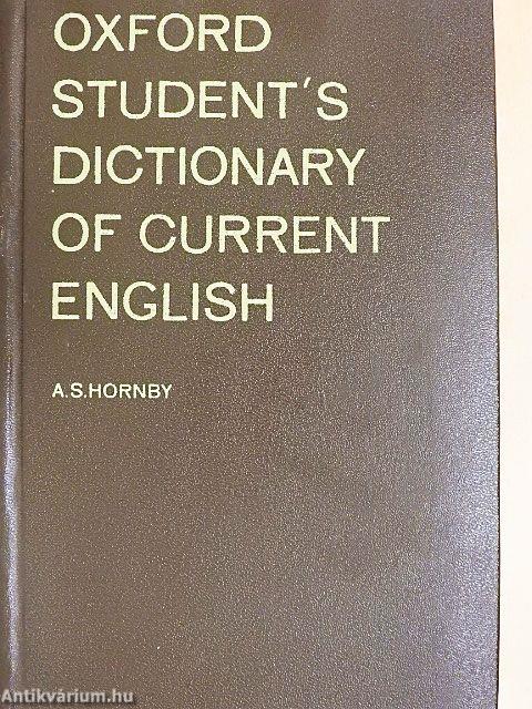 Oxford Student's Dictionary of Current English