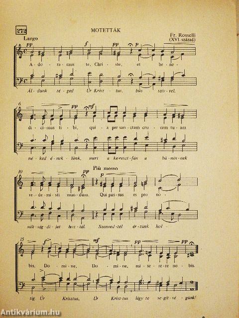 Motetták és Kodály énekei