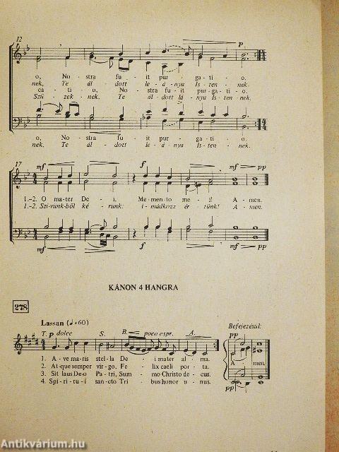 Motetták és Kodály énekei