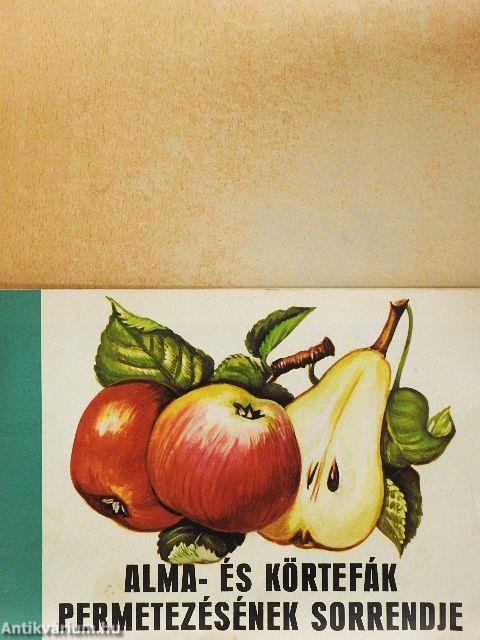 Alma- és körtefák permetezésének sorrendje