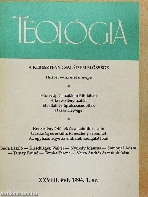 Teológia 1994/1-4.