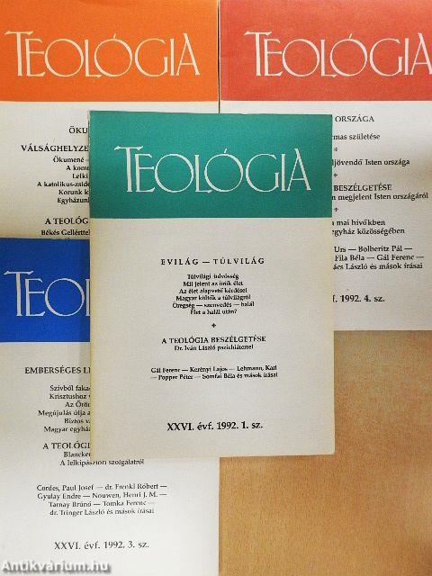 Teológia 1992/1-4.