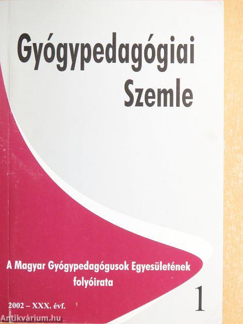 Gyógypedagógiai Szemle 2002. január-február/Különszám