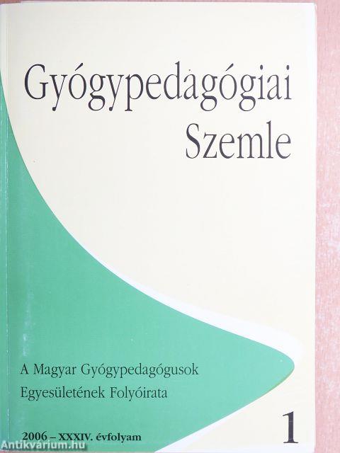 Gyógypedagógiai Szemle 2006. január-december/Különszám