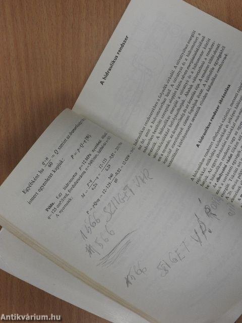 A hidromotoros hajtás és szabályozás