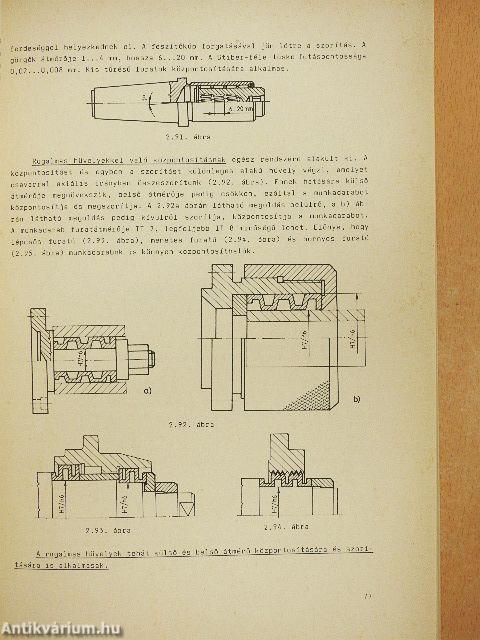 A gépgyártás készülékei I-II.