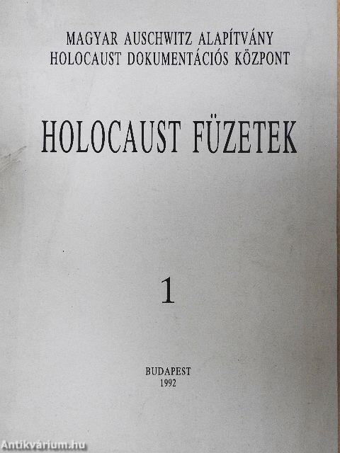 Holocaust Füzetek 1992/1.
