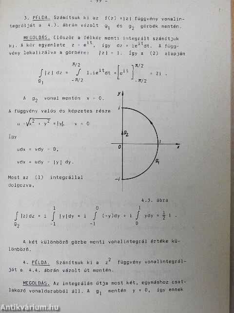 Matematika - Komplex függvénytan II.