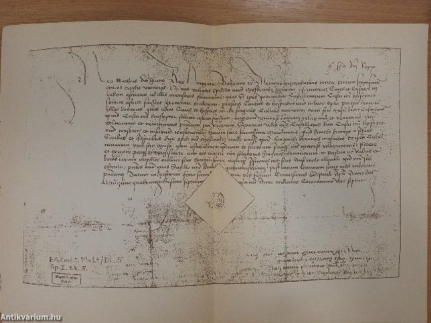 Mátyás király Miskolcnak adományozott kiváltságlevele