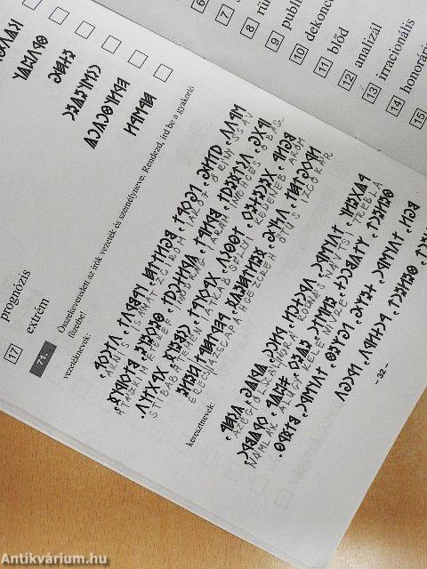 Rovásírás tankönyv és szakköri ötlettár