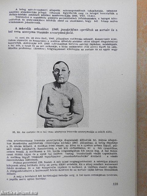 Az érsérülések sebészi kezelése