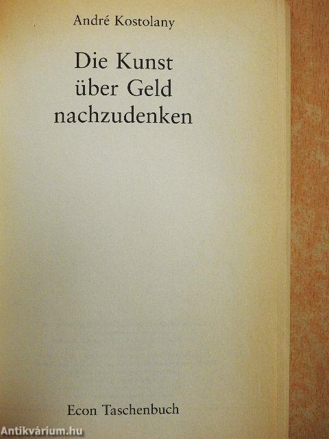 Die Kunst über Geld nachzudenken