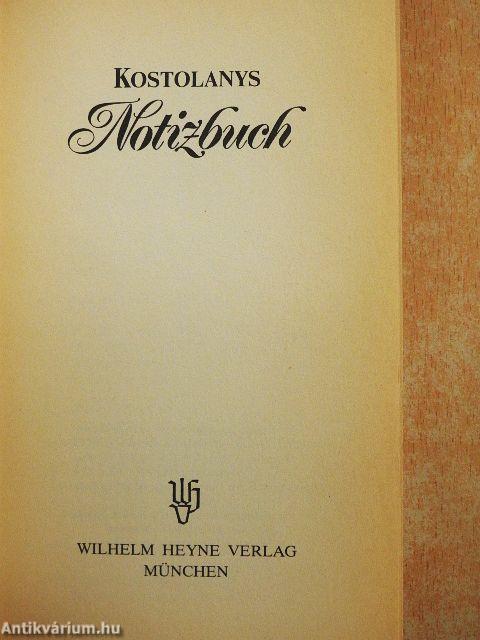 Kostolanys Notizbuch