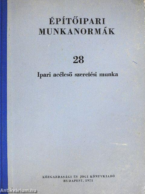 Építőipari munkanormák 28.