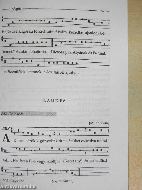 A szent három nap és húsvétvasárnap zsolozsmája