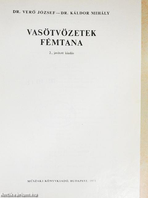 Vasötvözetek fémtana
