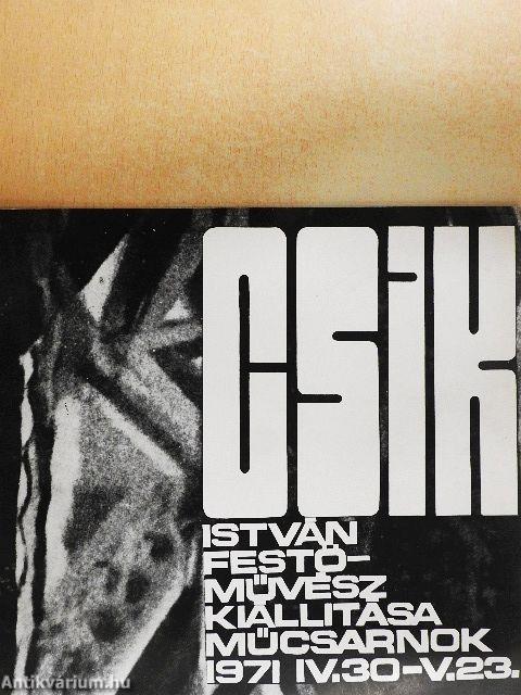 Csik István festőművész kiállítása Műcsarnok 1971 IV.30-V.23.