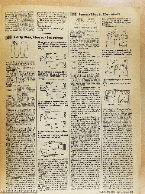 Burda Moden 1989. április