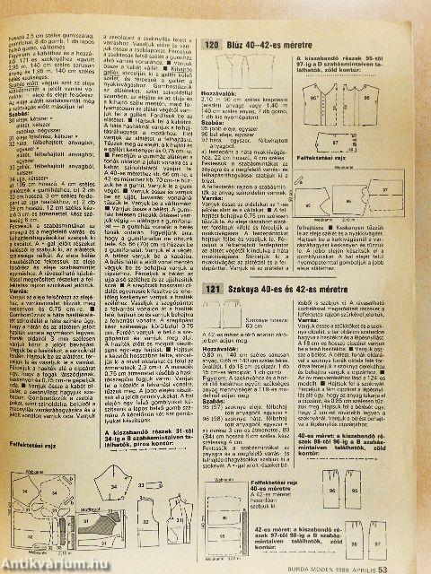 Burda Moden 1989. április