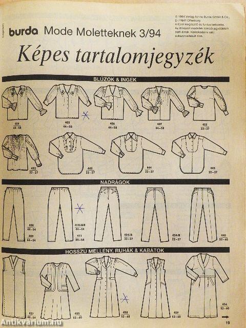 Burda Moletteknek 1994/3.