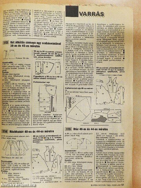 Burda Moden 1989. február
