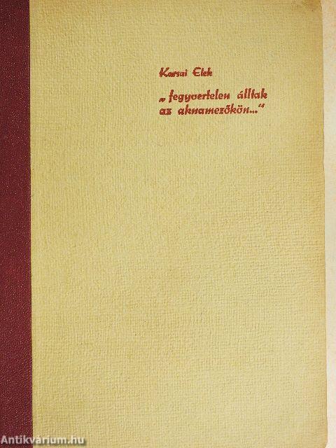 "Fegyvertelen álltak az aknamezőkön..." I.