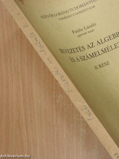 Bevezetés az algebrába és a számelméletbe II.