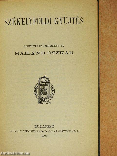 Székelyföldi gyüjtés