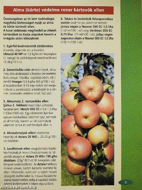 Alma, csonthéjasok, szőlő, bogyósok