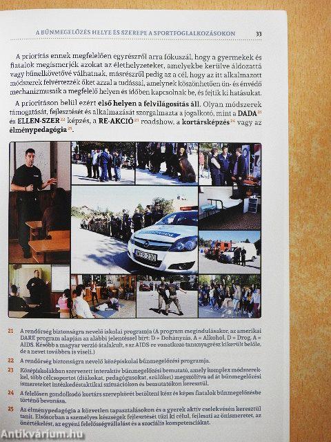 Sport, közösség, bűnmegelőzés