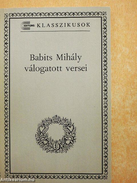 Babits Mihály válogatott versei