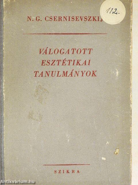 Válogatott esztétikai tanulmányok