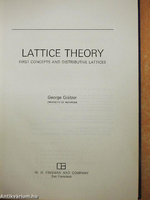 Lattice Theory