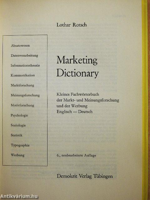 Marketing Dictionary