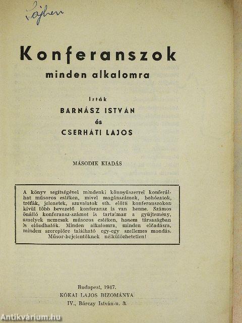 Konferanszok minden alkalomra