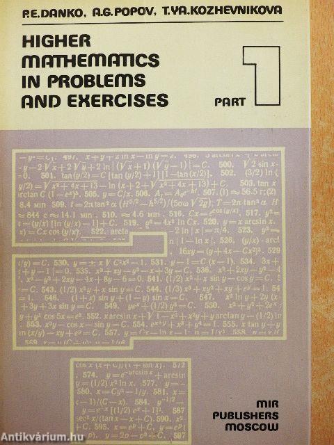Higher Mathematics in Problems and Exercises 1.