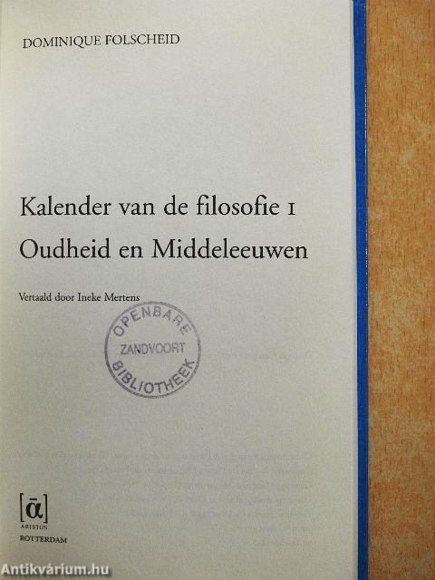 Kalender van de filosofie I.