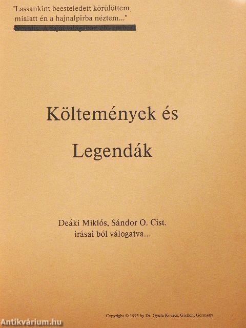 Költemények és Legendák
