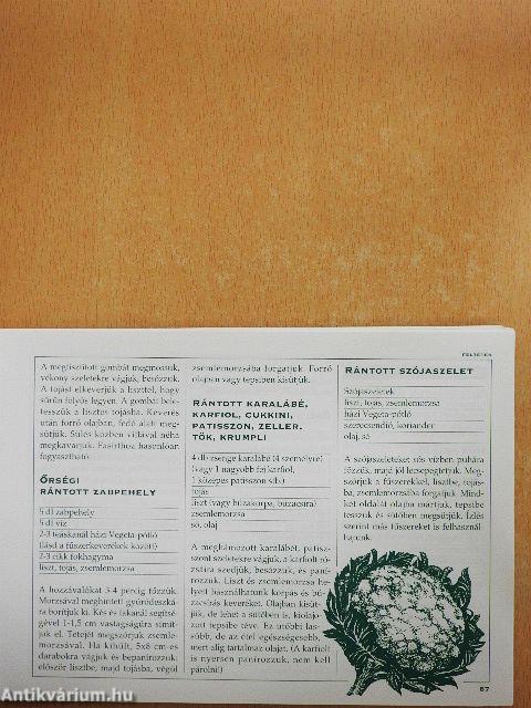 A Biblia a helyes táplálkozásról