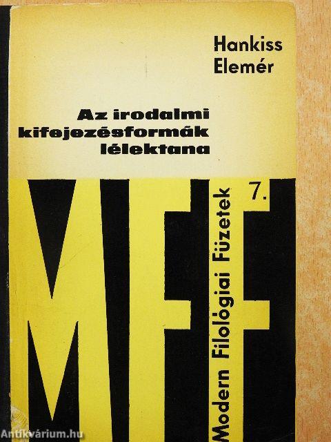 Az irodalmi kifejezésformák lélektana