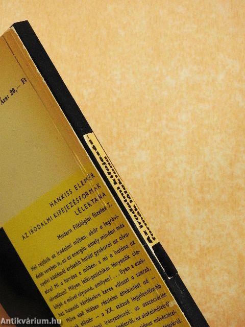 Az irodalmi kifejezésformák lélektana